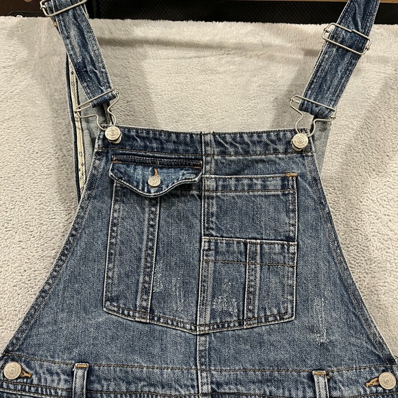 Vintage Anthropologie We The Free Overalls Women 28 Utility Country Farm Cowgirl - Picture 7 of 11